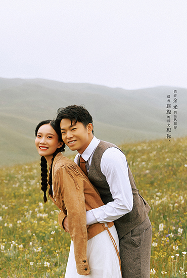 青海旅拍婚紗照   花海 \\草原